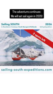 In 2026 we will set sail again for another epic adventure in the footsteps of Shackleton: sailing and crossing South Georgia! Now it’s time to join the team! Link in Bio.
#selmaexpeditions #sailingexpedition #sailingsouth #sailingadventure #antarctica #southernocean #highlatitudesailing #sailingantarctica #shackleton #shackletonexpedition #southgeorgia #segelabenteuer #südpolarmeer